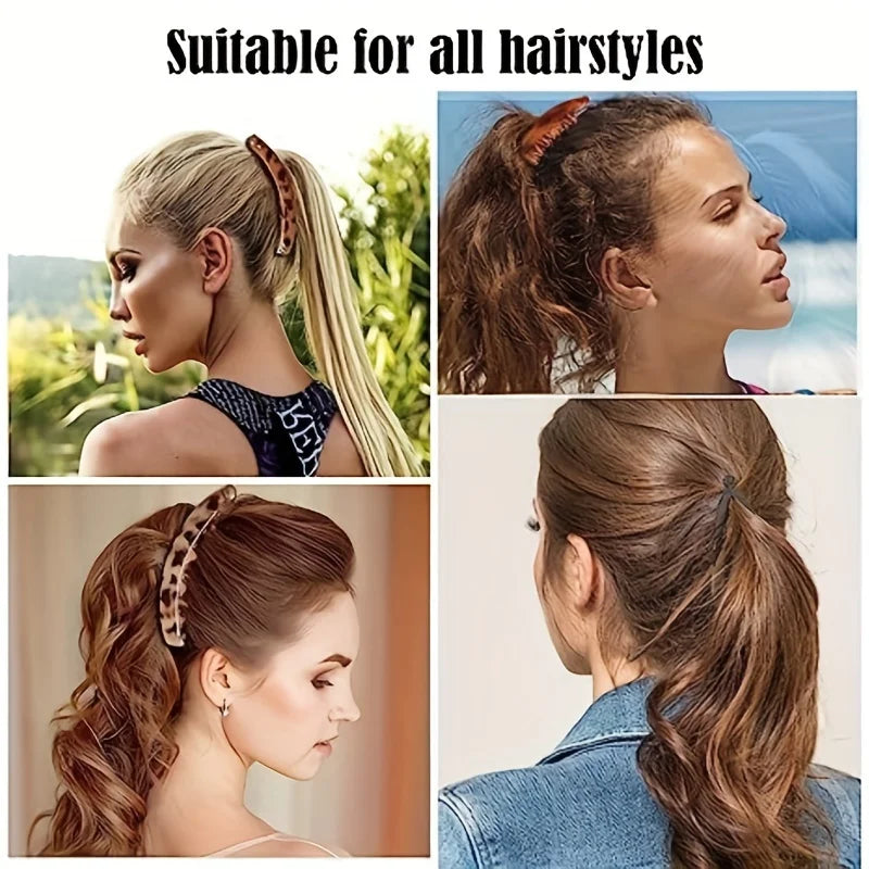 1/2PC Matte Banana Hair Clip Fish Shaped Ponytail Headband for Women Hair Accessories Hairgripstwist Clamp Barrettes Headwear