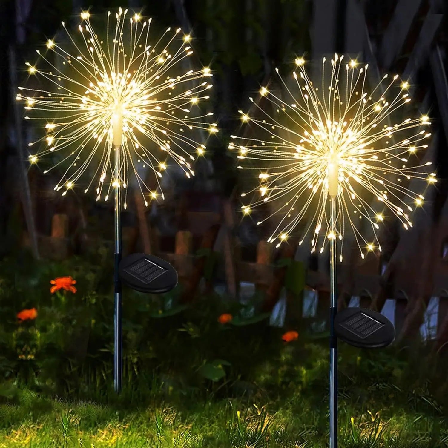 Garden Decoration Solar Light for Outdoors DIY Dandelion Solar Plug Garden Lighting Weatherproof Solar Fireworks Lamp Patio Lawn