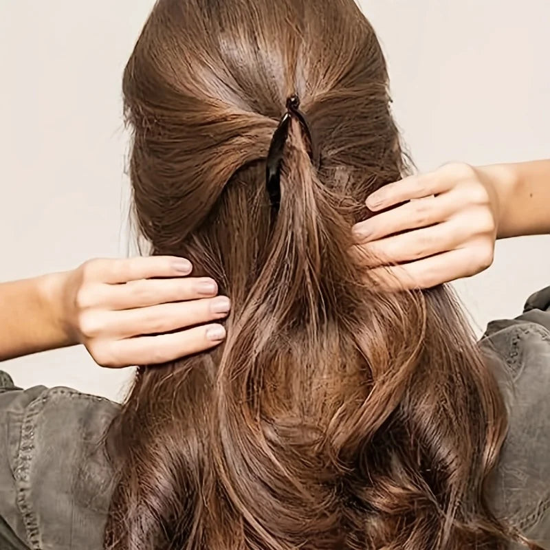 1/2PC Matte Banana Hair Clip Fish Shaped Ponytail Headband for Women Hair Accessories Hairgripstwist Clamp Barrettes Headwear