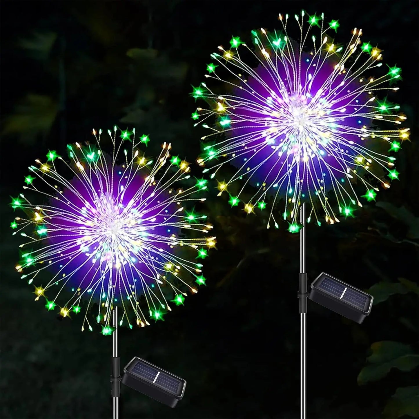 Garden Decoration Solar Light for Outdoors DIY Dandelion Solar Plug Garden Lighting Weatherproof Solar Fireworks Lamp Patio Lawn