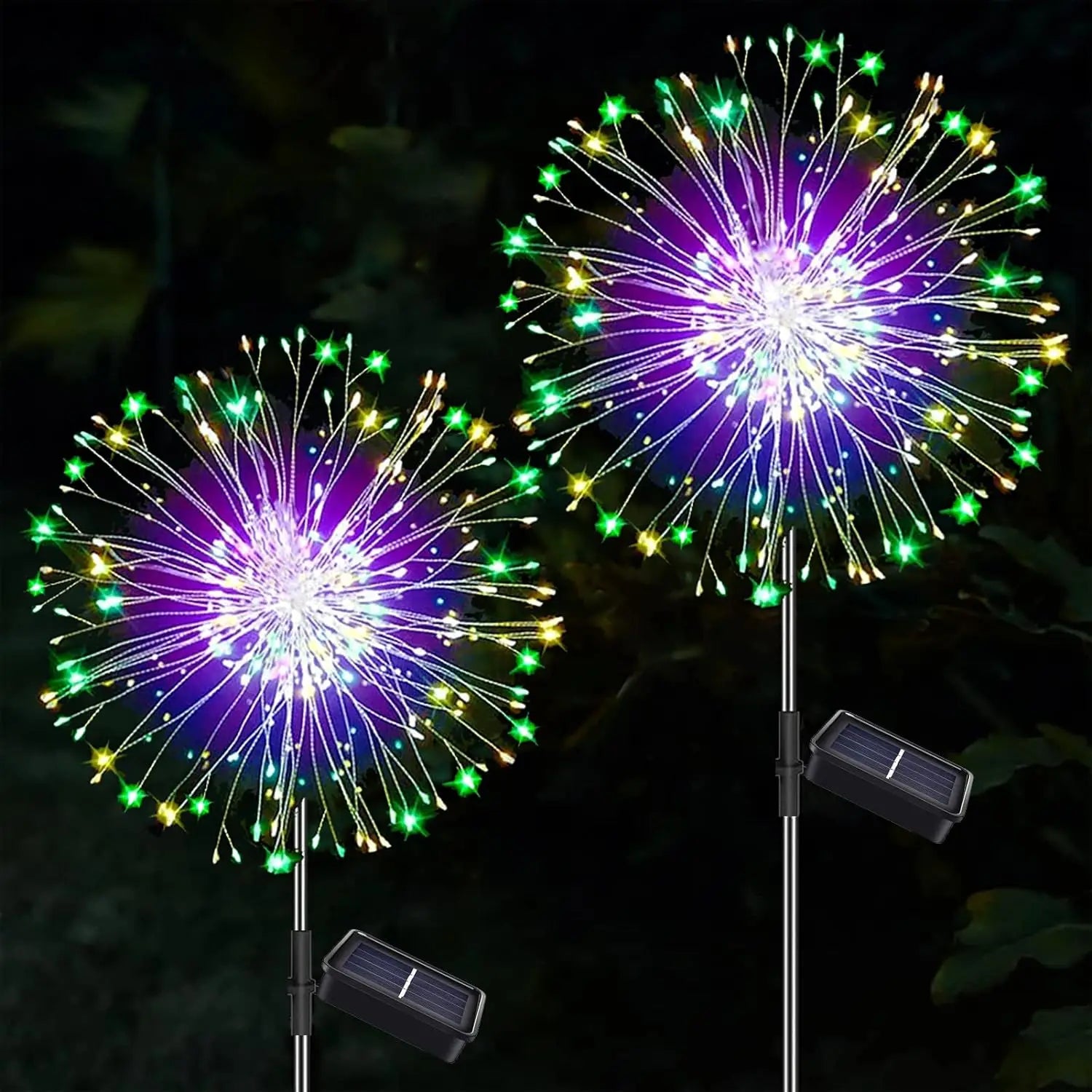 Garden Decoration Solar Light for Outdoors DIY Dandelion Solar Plug Garden Lighting Weatherproof Solar Fireworks Lamp Patio Lawn