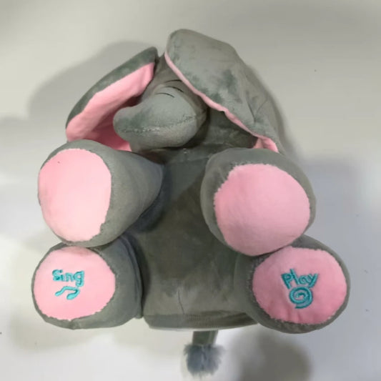 Animated Elephant Toys Plush Singing Elephant with Ears Moving Electric Plush Toy Adorable Elephant Stuffed Animal Toy for Baby'