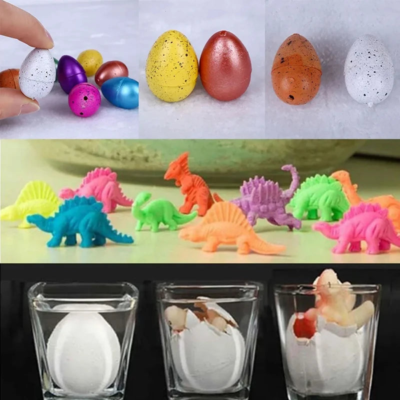 10/20/60Pcs Mini Hatching Dinosaur Egg Toy Colorful Cracked Eggs Children Funny Toys Festival Party Favors Gifts for Kids TMZ