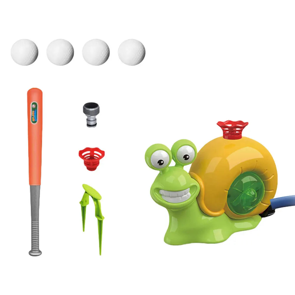 Cartoon Snail Water Sprinkler Baseball Toy Water Sprinkler Summer Garden Lawns Water Toys for Kids Outdoor Play
